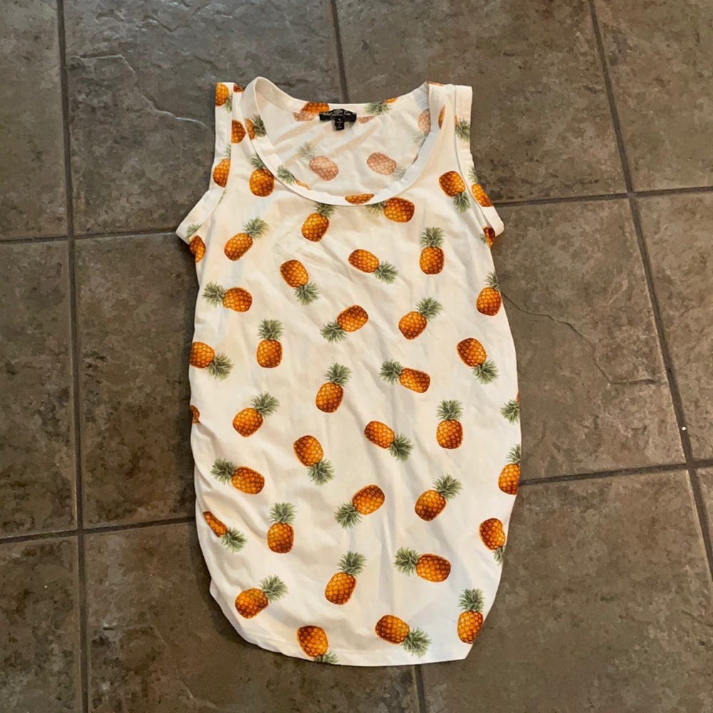 Pineapple Maternity Top